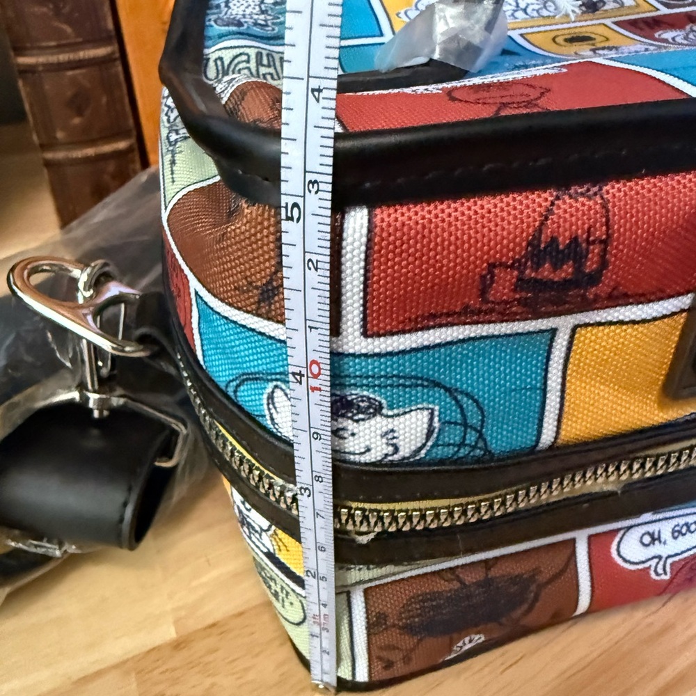 Loungefly Peanuts Snoopy SODA Lunch Bag NWT Comic Print Crossbody Bag Only - Picture 13 of 14